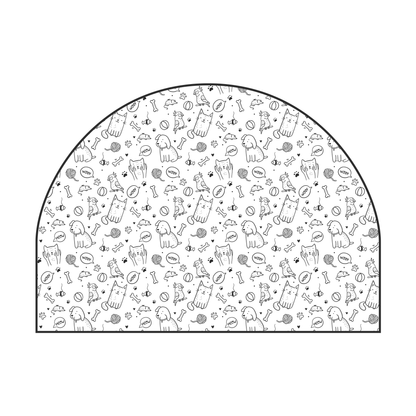 Protective Textile Wall Sticker – Arch – Animals