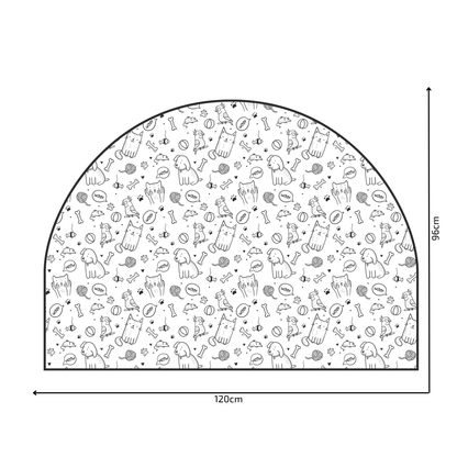 Protective Textile Wall Sticker – Arch – Animals