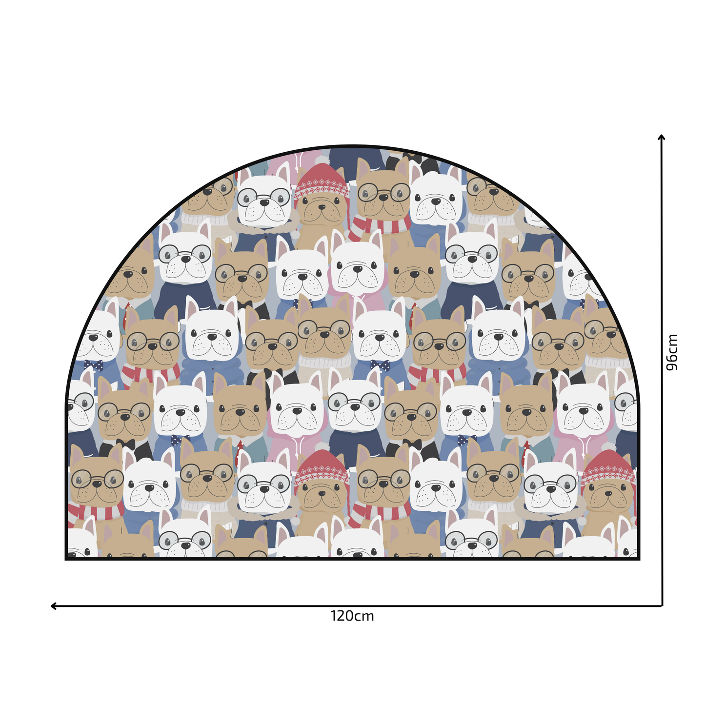 Protective Textile Wall Sticker – Arch – Bulldogs