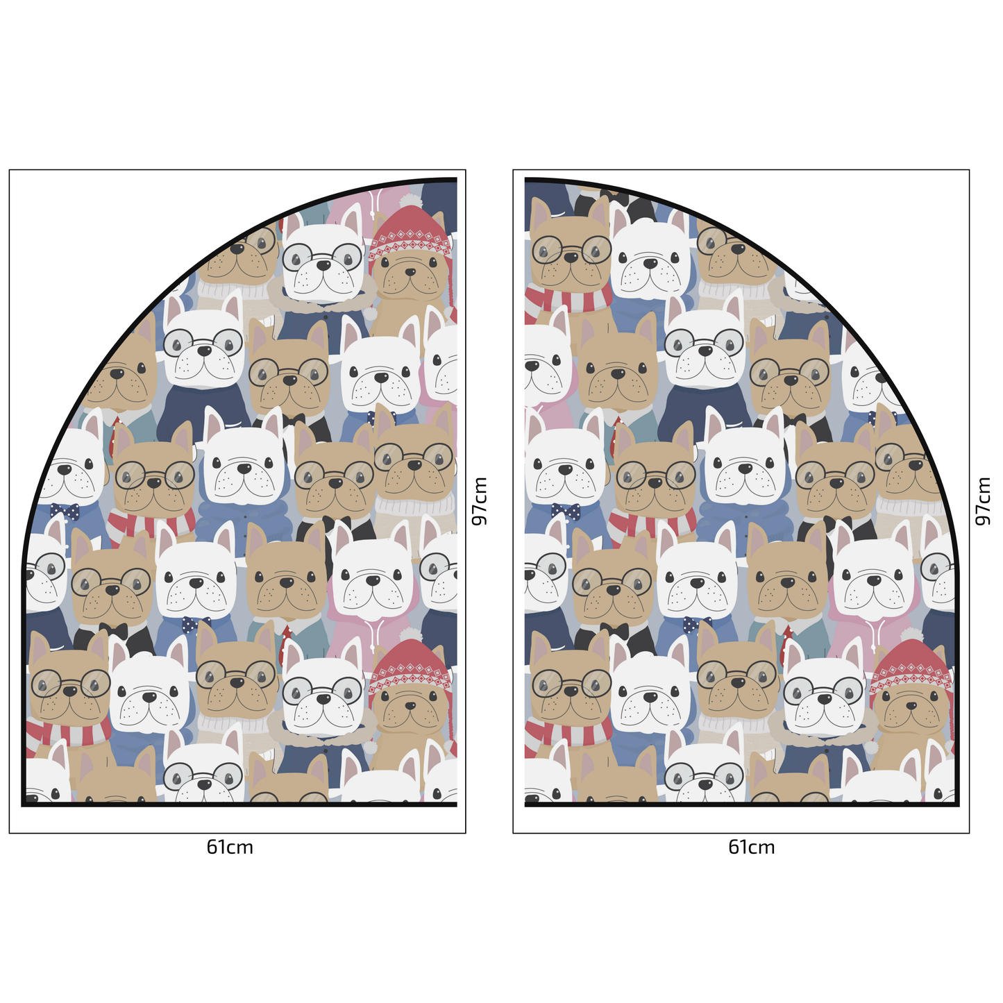 Protective Textile Wall Sticker – Arch – Bulldogs