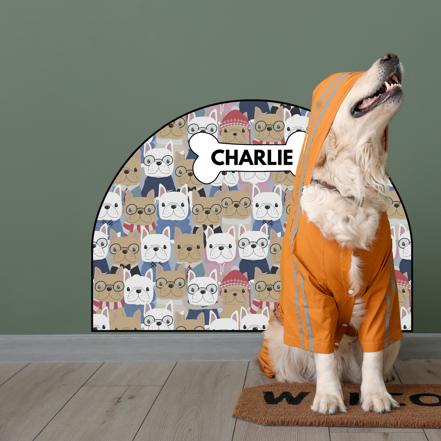 Protective Textile Wall Sticker – Arch – Bulldogs