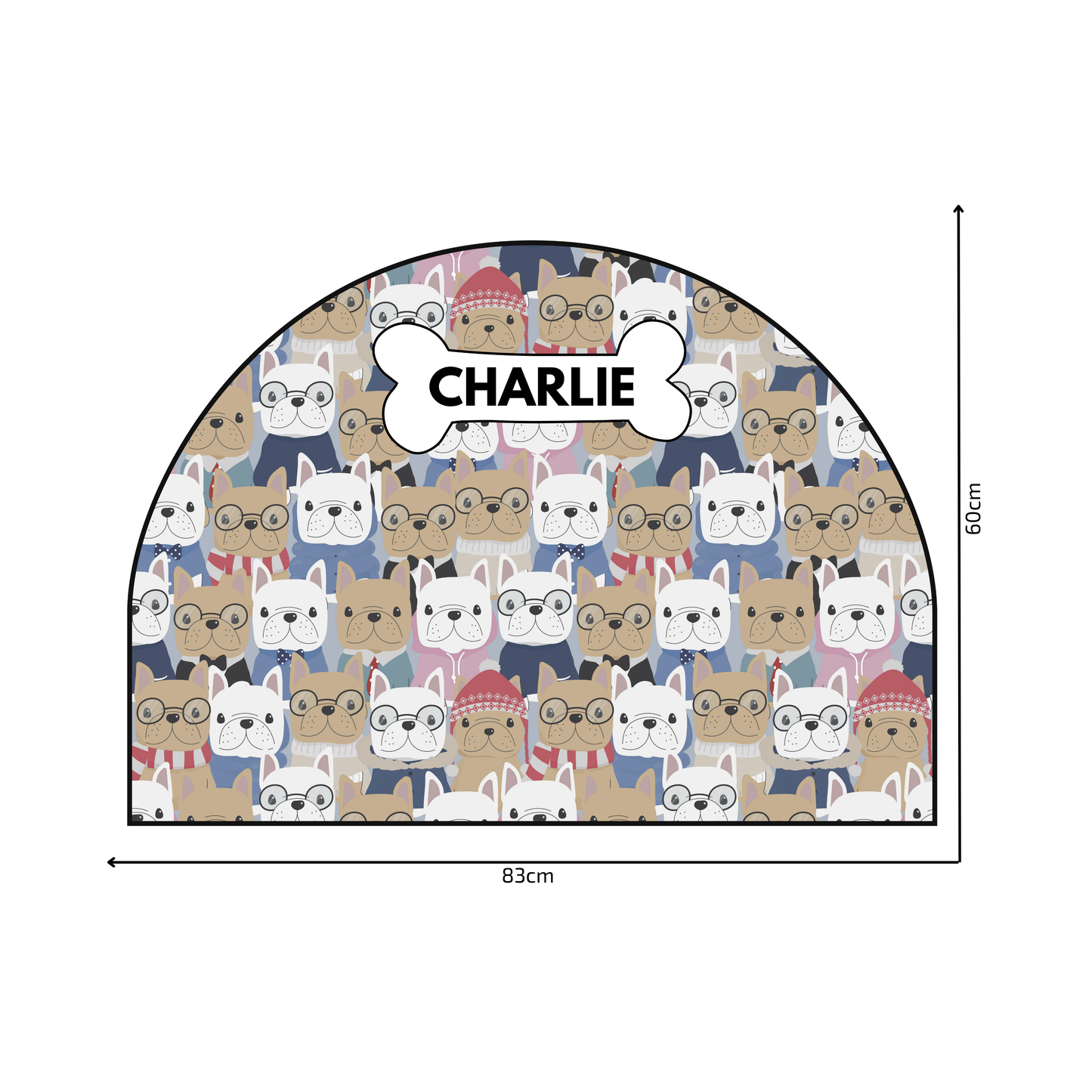 Protective Textile Wall Sticker – Arch – Bulldogs