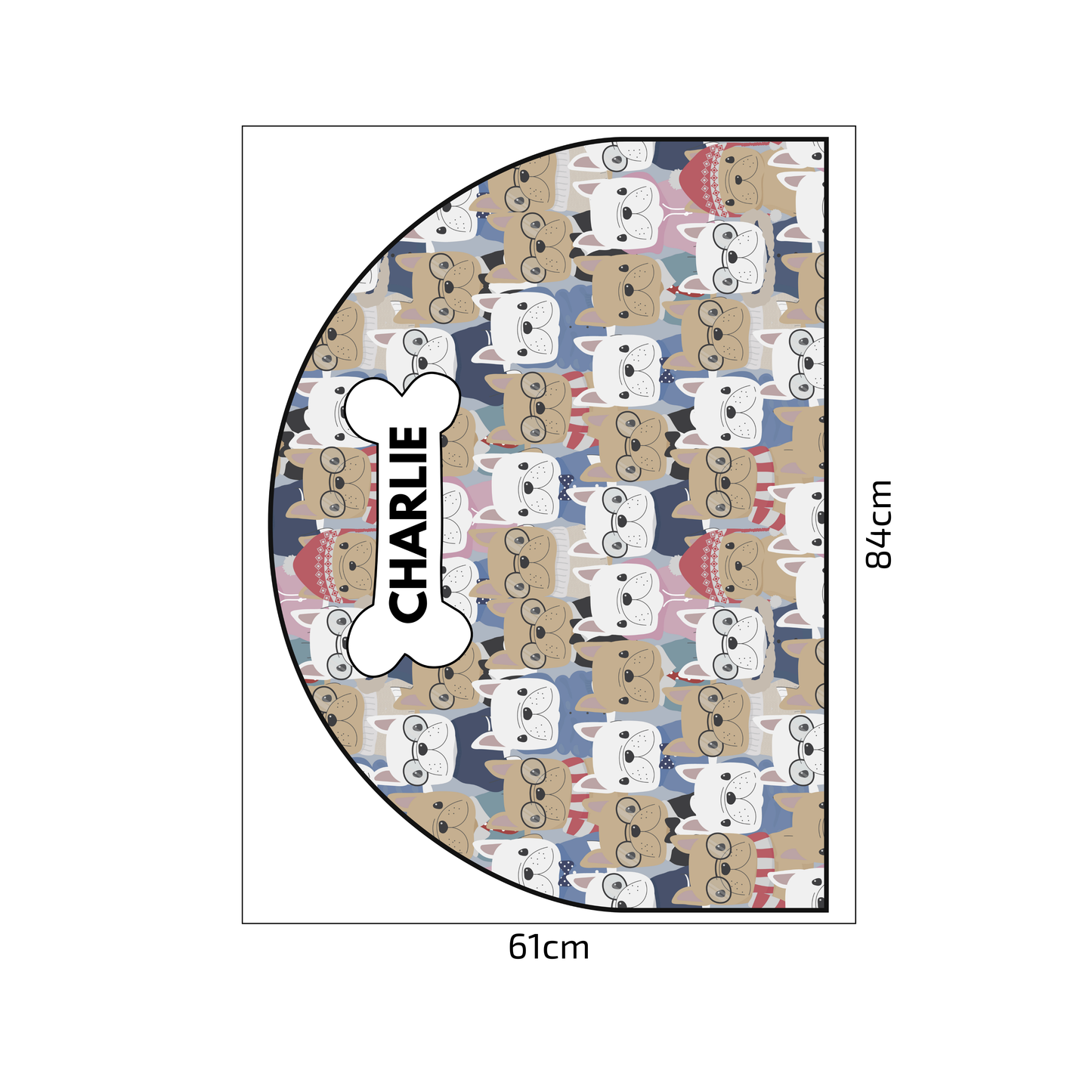 Protective Textile Wall Sticker – Arch – Bulldogs