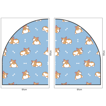 Protective Textile Wall Sticker – Arch – Corgi
