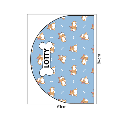 Protective Textile Wall Sticker – Arch – Corgi