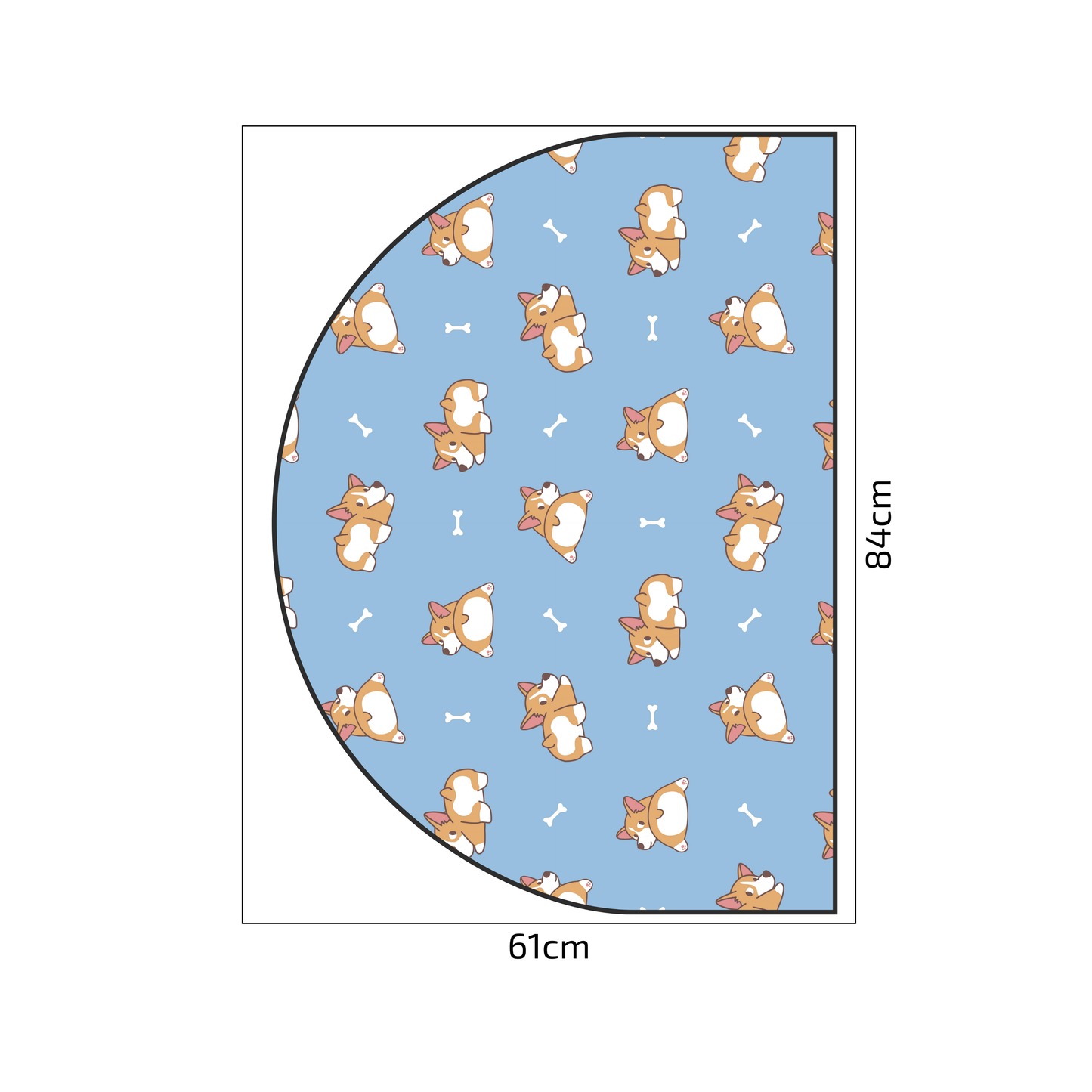 Protective Textile Wall Sticker – Arch – Corgi
