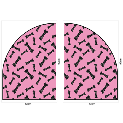 Protective Textile Wall Sticker – Arch – Dog Bones