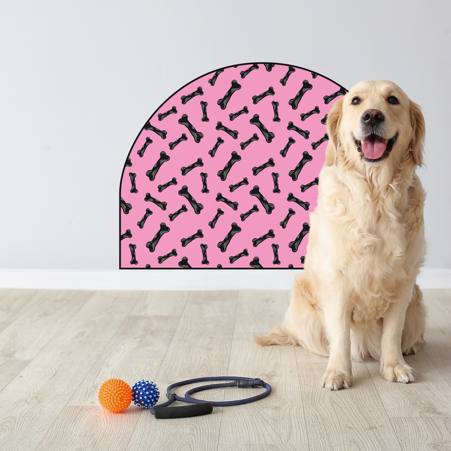 Protective Textile Wall Sticker – Arch – Dog Bones