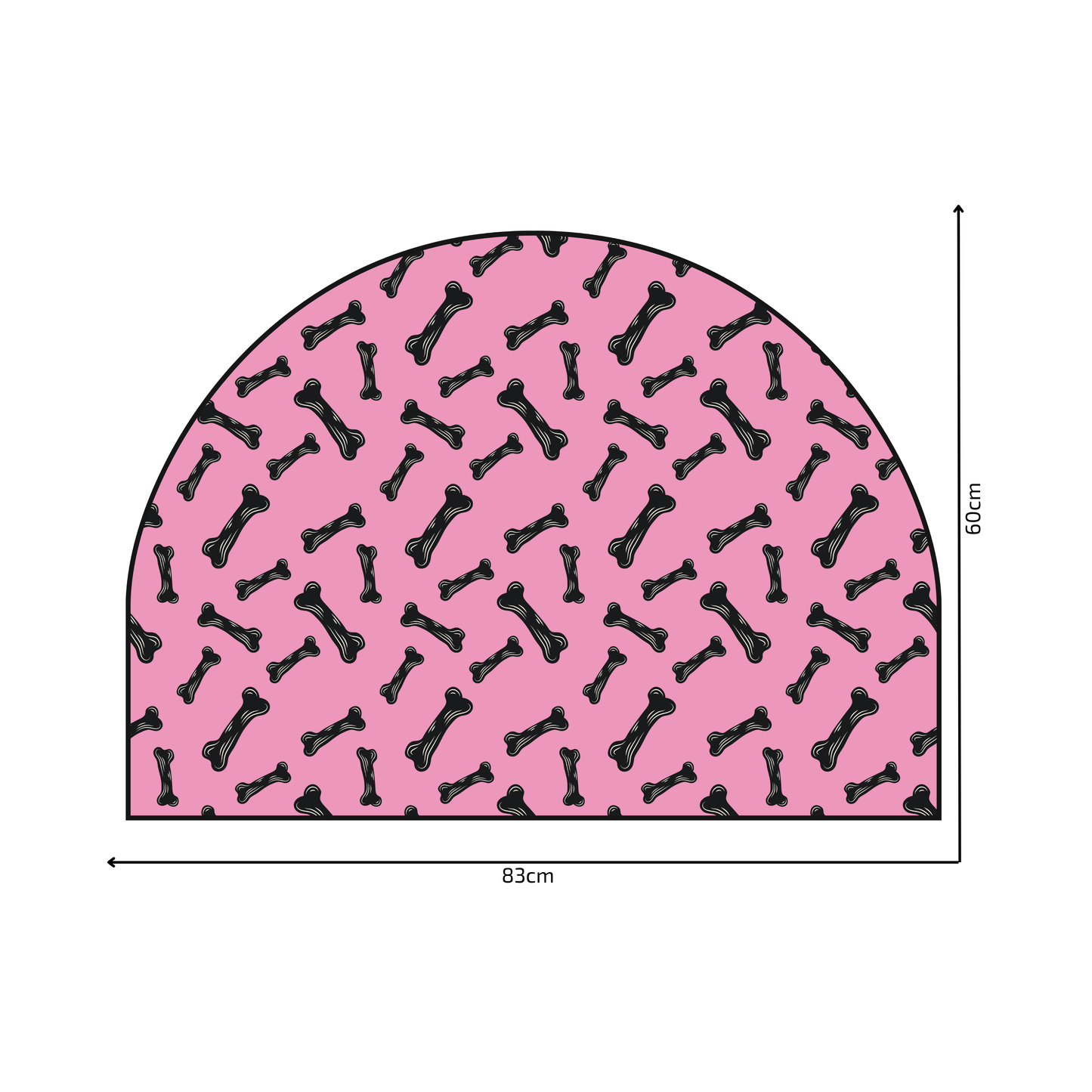 Protective Textile Wall Sticker – Arch – Dog Bones