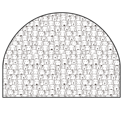 Protective Textile Wall Sticker – Arch – Dogs