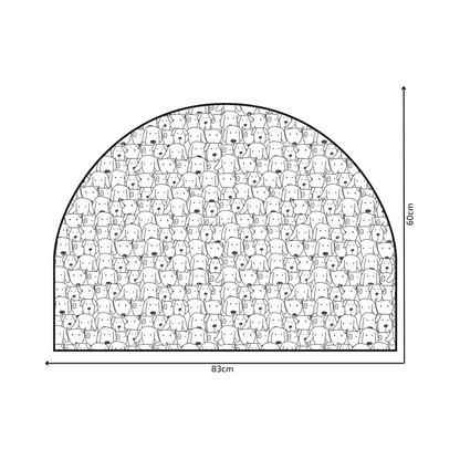 Protective Textile Wall Sticker – Arch – Dogs