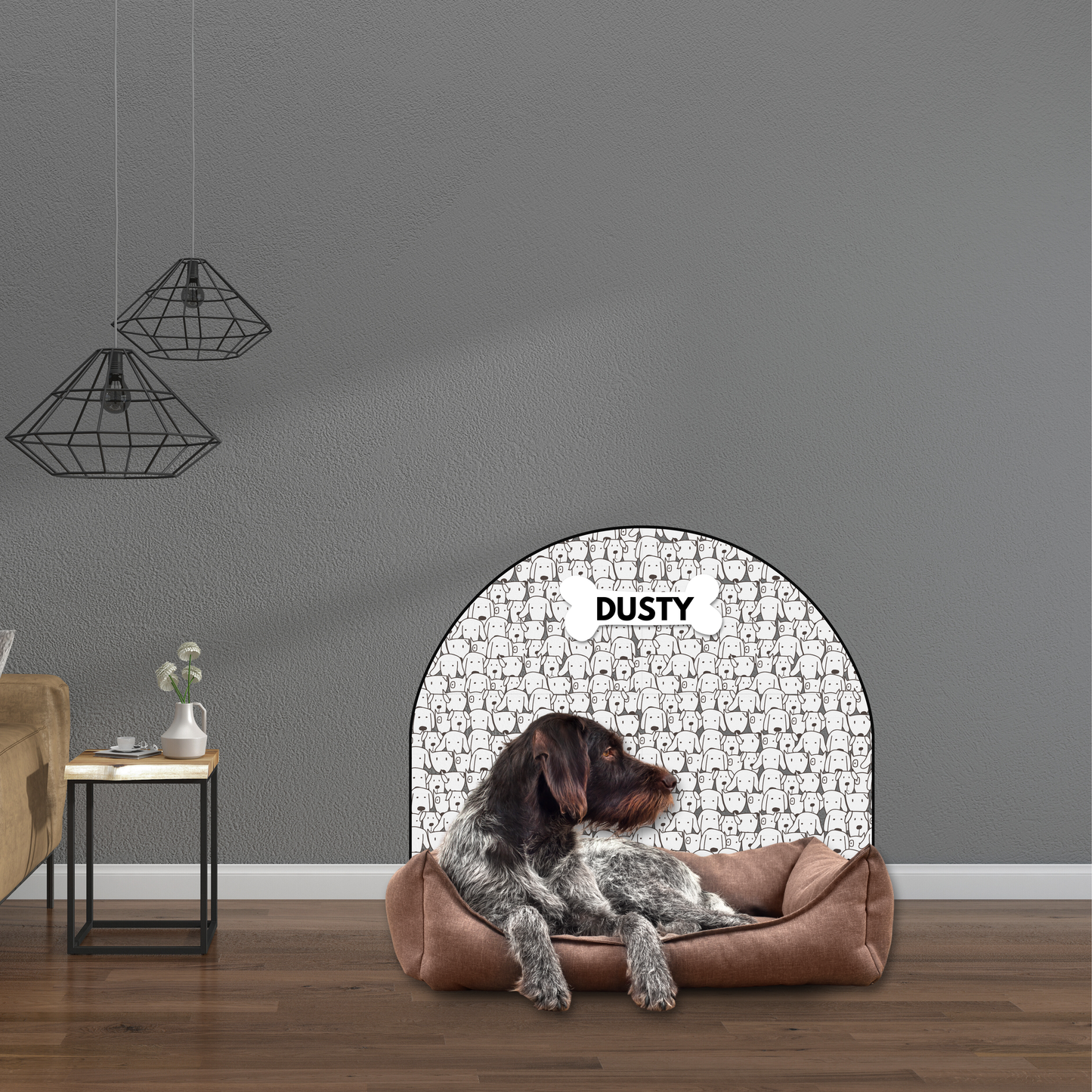 Protective Textile Wall Sticker – Arch – Dogs