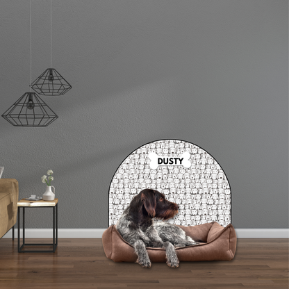 Protective Textile Wall Sticker – Arch – Dogs