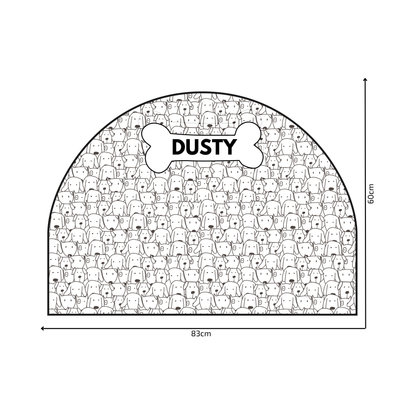 Protective Textile Wall Sticker – Arch – Dogs
