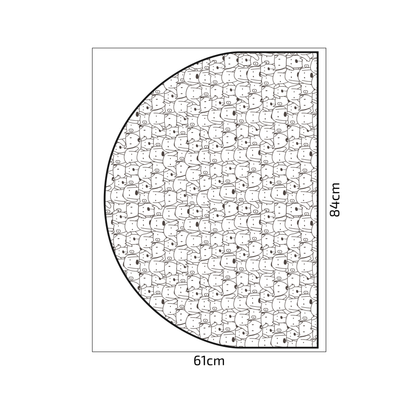 Protective Textile Wall Sticker – Arch – Dogs