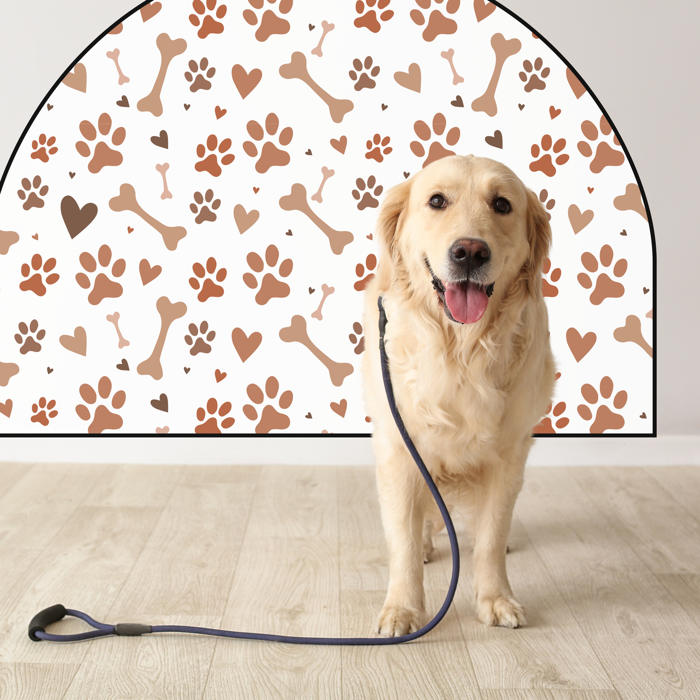 Protective Textile Wall Sticker – Arch – Paws