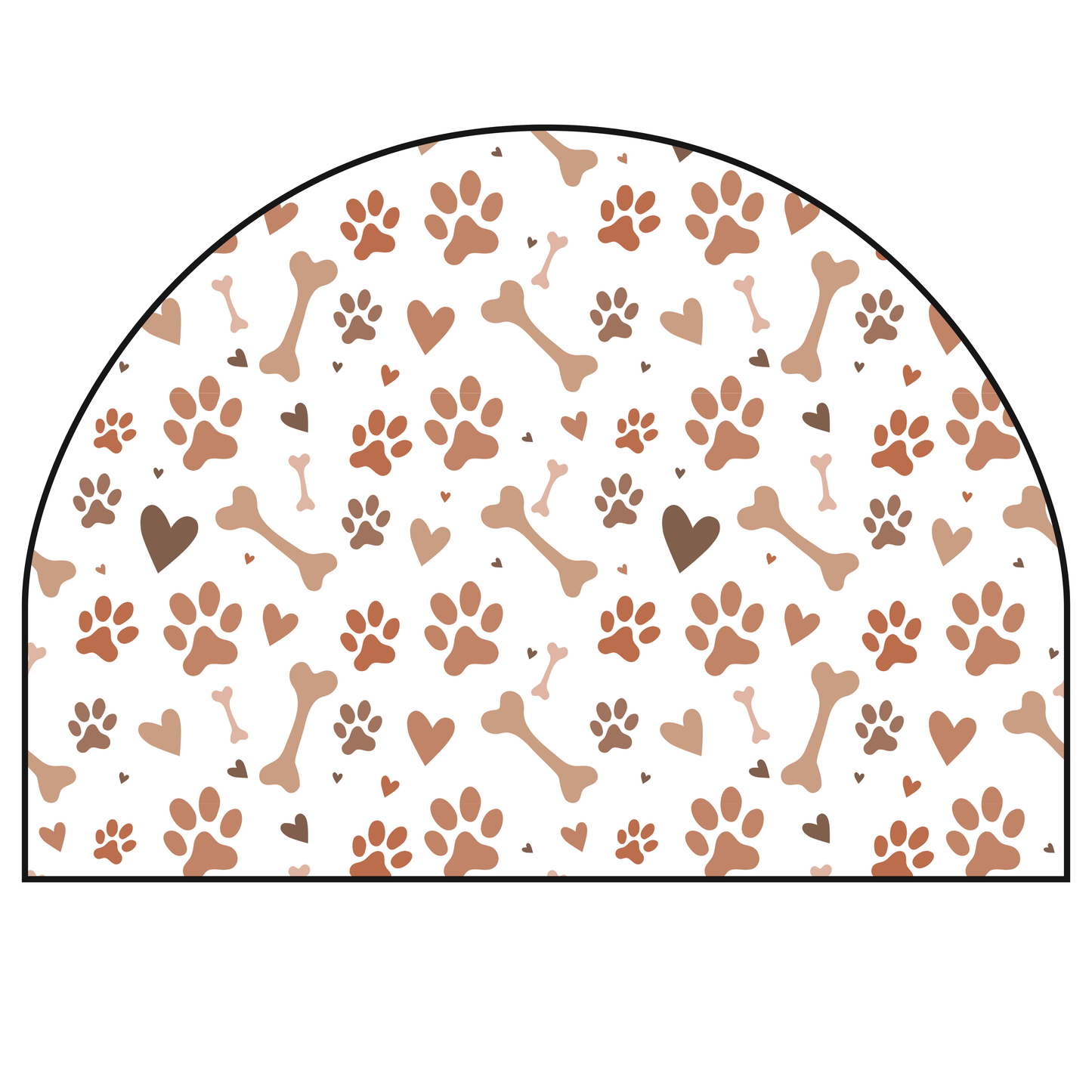 Protective Textile Wall Sticker – Arch – Paws
