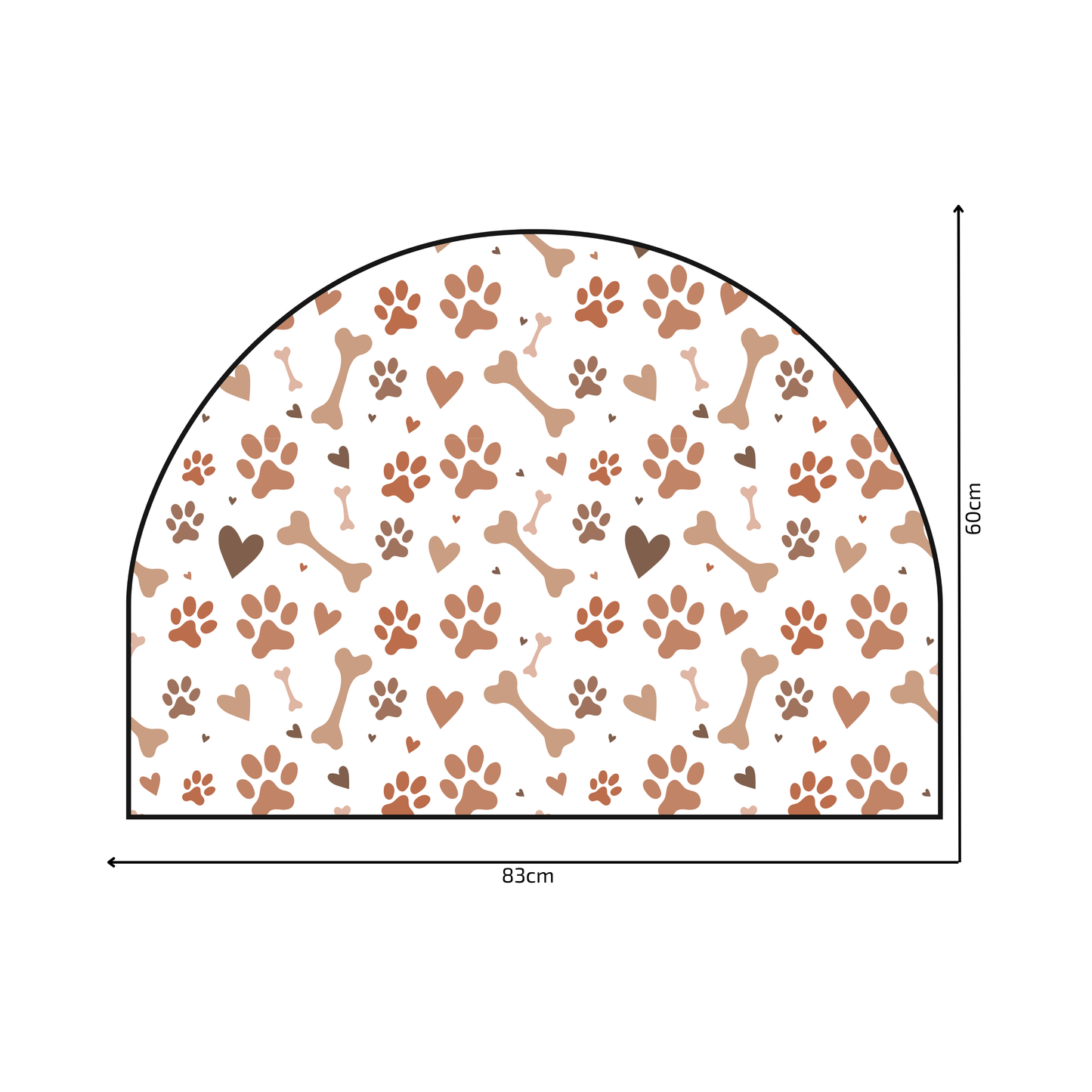 Protective Textile Wall Sticker – Arch – Paws