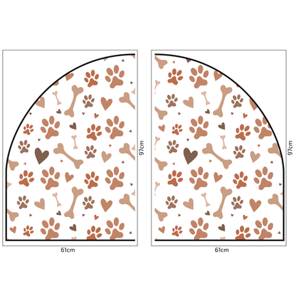 Protective Textile Wall Sticker – Arch – Paws