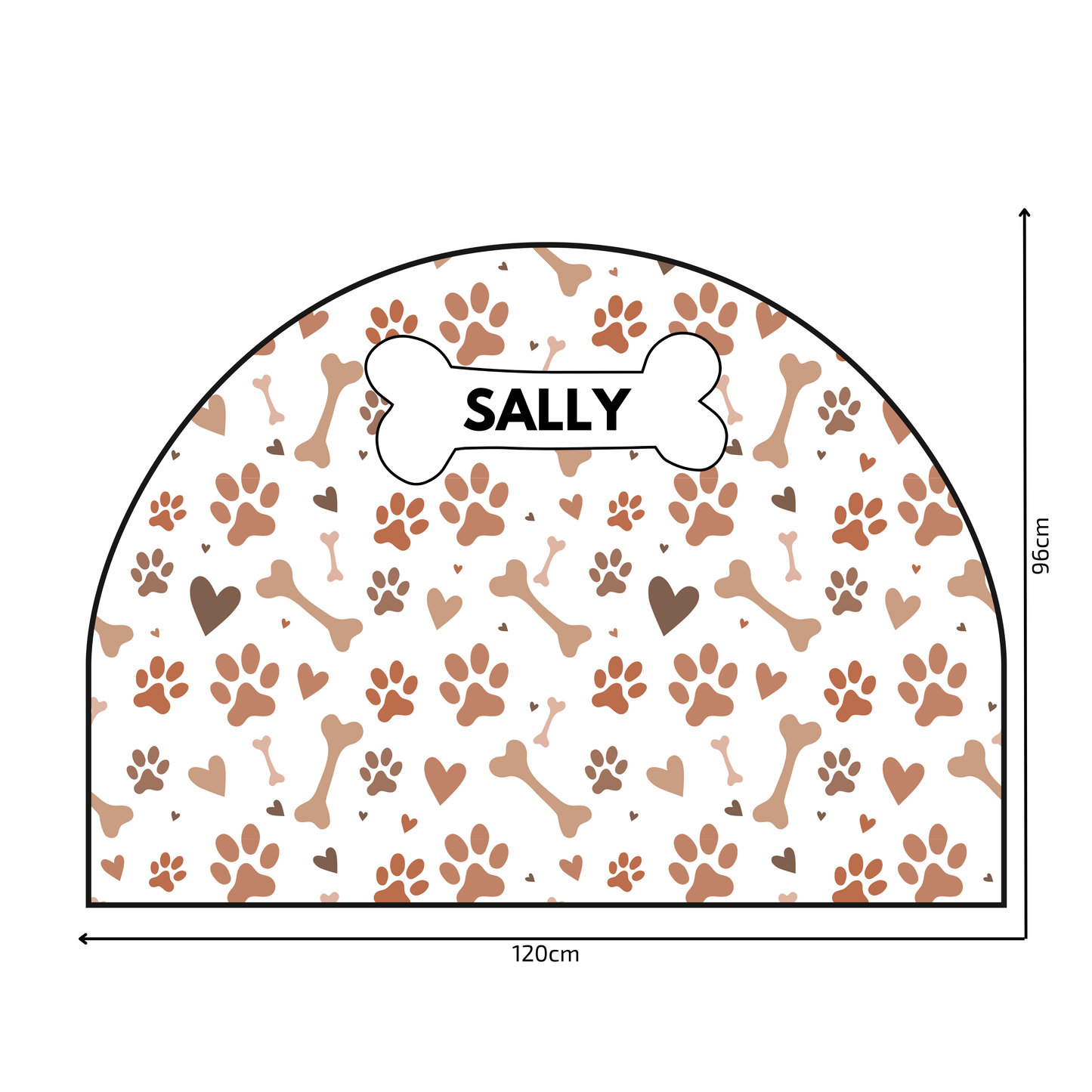 Protective Textile Wall Sticker – Arch – Paws