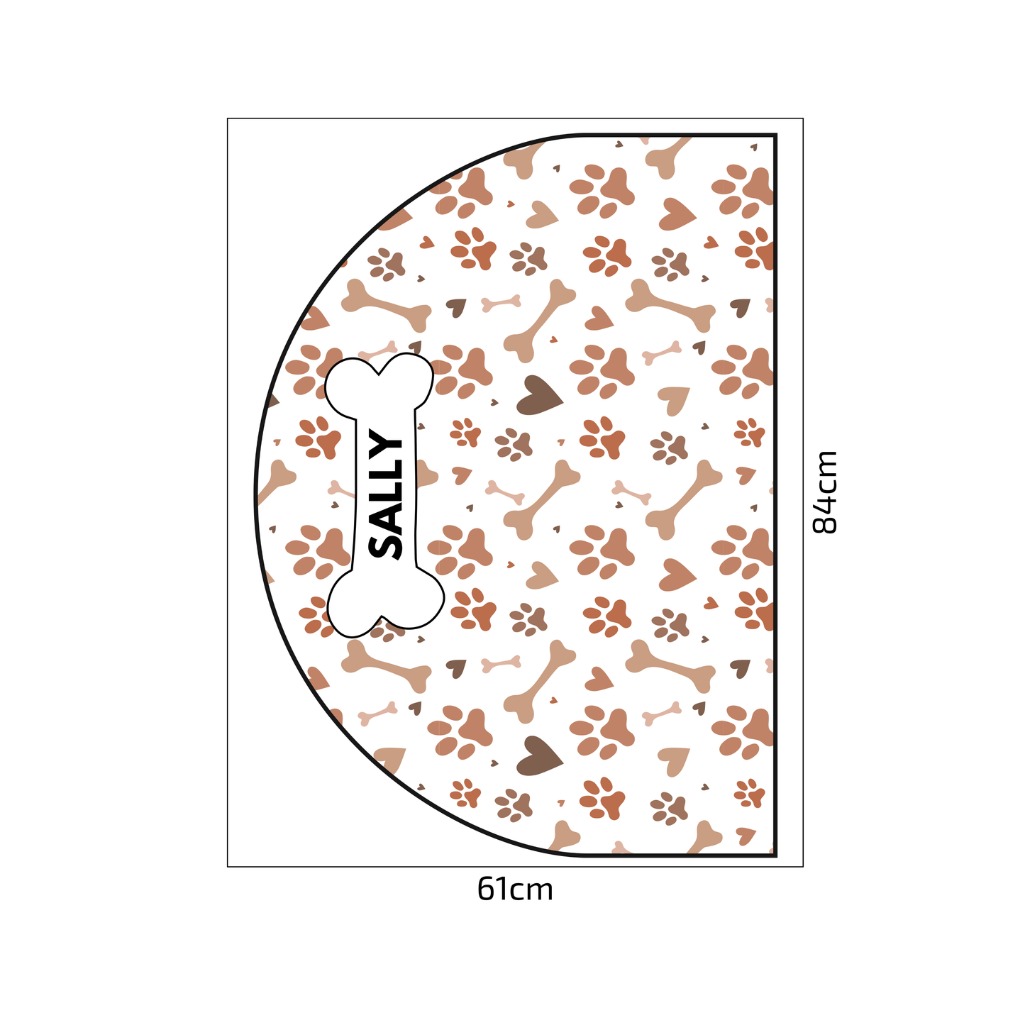 Protective Textile Wall Sticker – Arch – Paws
