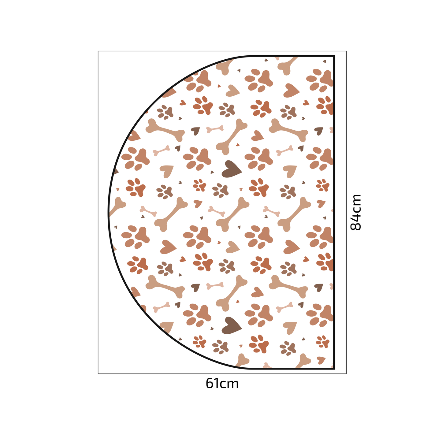 Protective Textile Wall Sticker – Arch – Paws