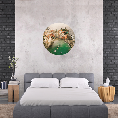 Round Wall Sticker – “Cinque Terre - Italy"