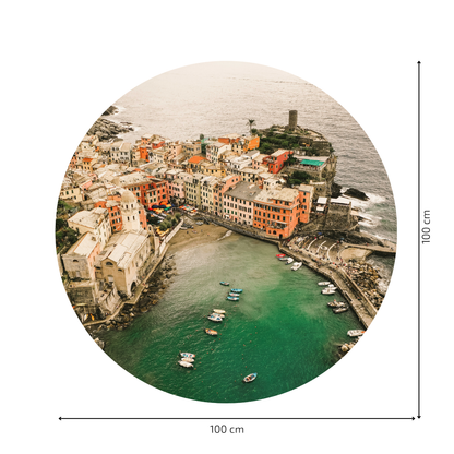 Round Wall Sticker – “Cinque Terre - Italy"