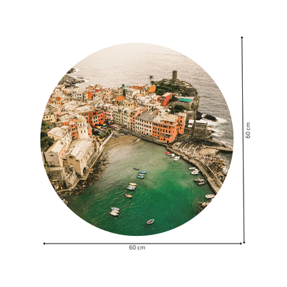 Round Wall Sticker – “Cinque Terre - Italy"