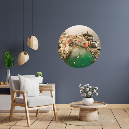 Round Wall Sticker – “Cinque Terre - Italy"