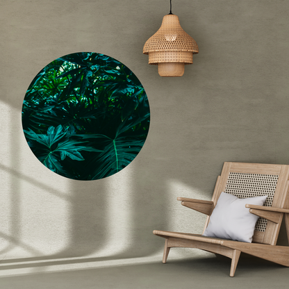 Round Wall Sticker – “Dense Rainforest"