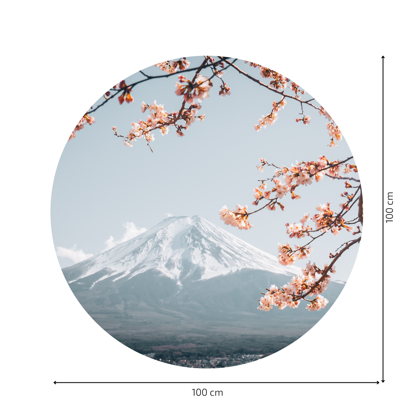 Round Wall Sticker – “Japan"