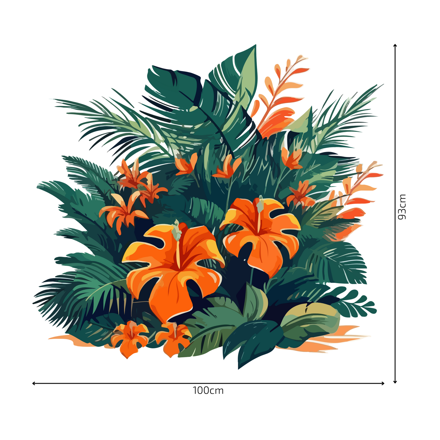 Round Wall Sticker – “Leaves"