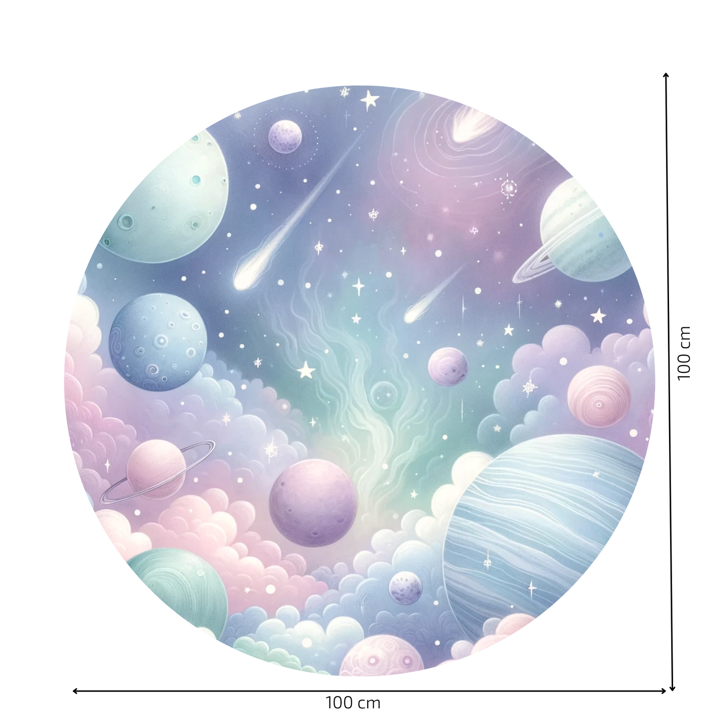 Round Wall Sticker – “Magical Universe"