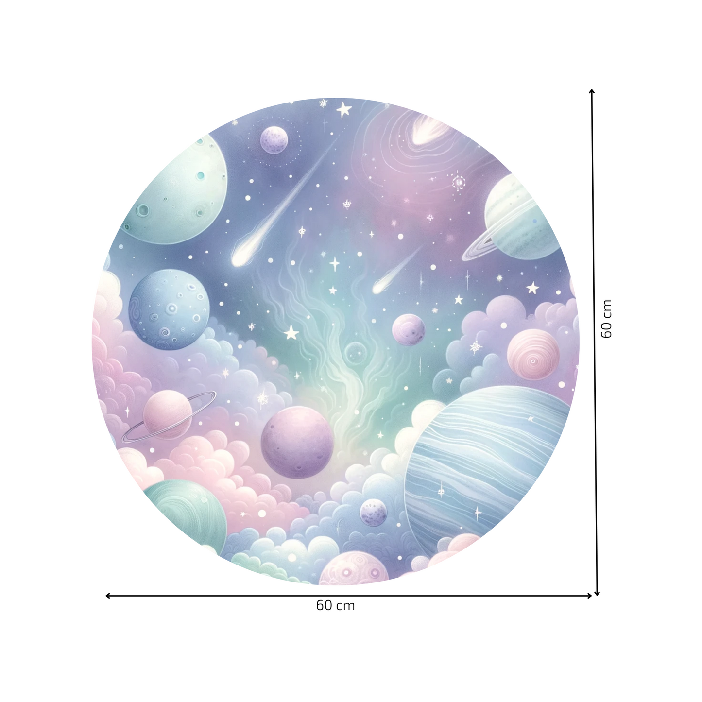Round Wall Sticker – “Magical Universe"