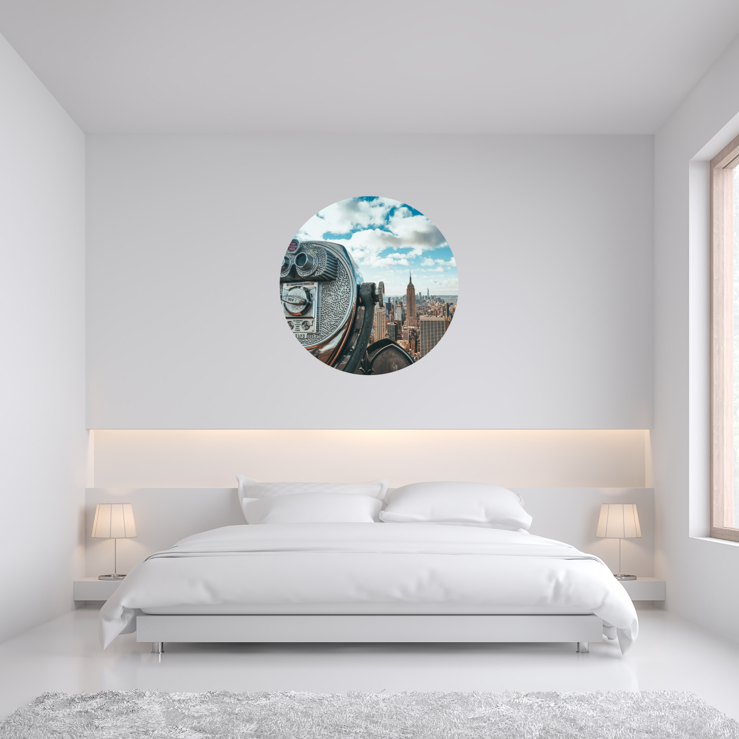 Round Wall Sticker – “New York 2"