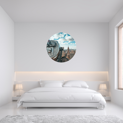 Round Wall Sticker – “New York 2"