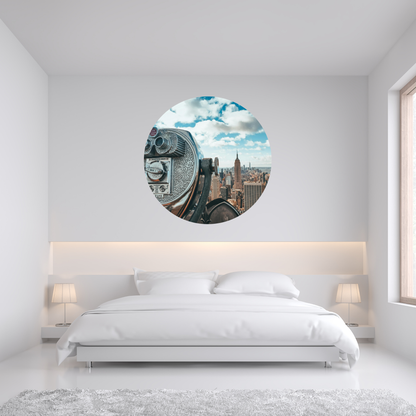 Round Wall Sticker – “New York 2"