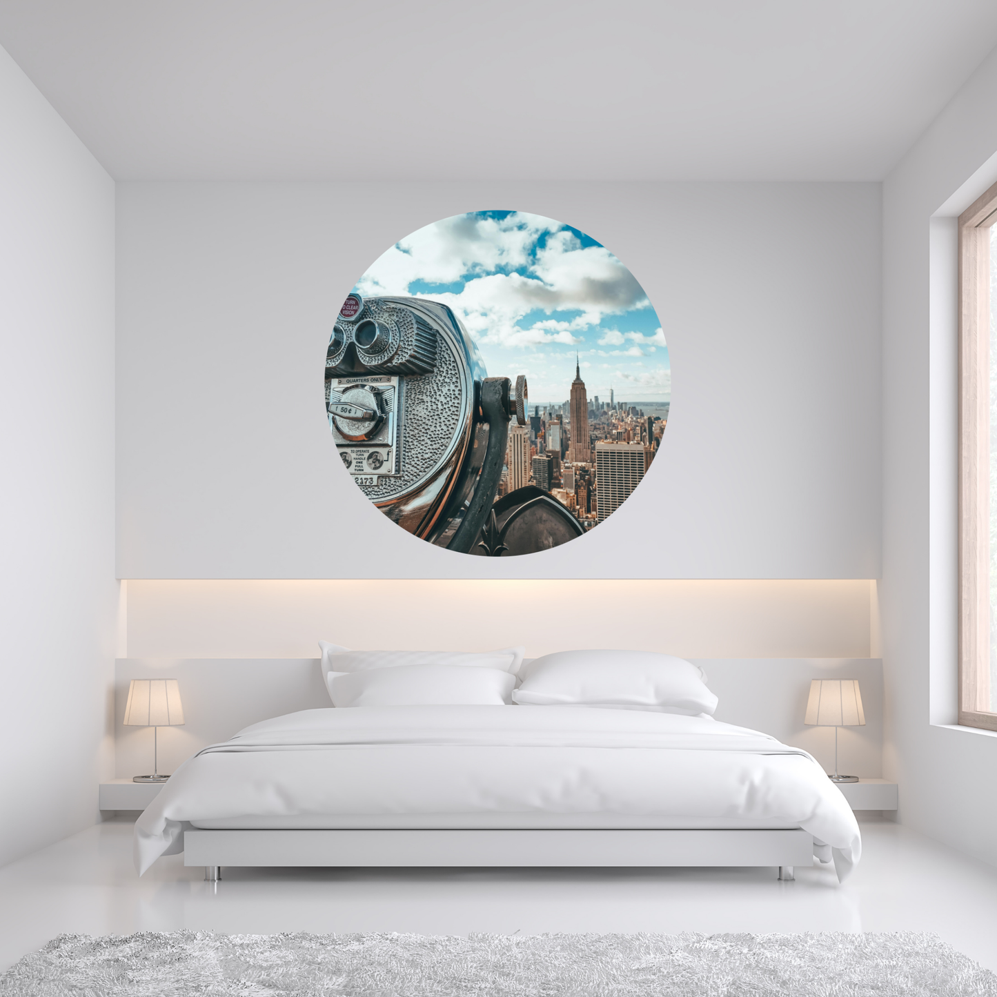 Round Wall Sticker – “New York 2"