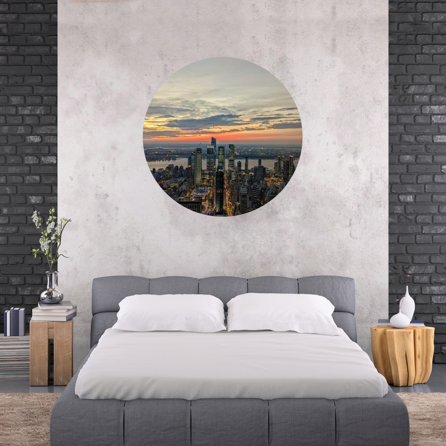 Round Wall Sticker – “New York"