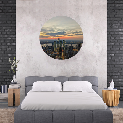 Round Wall Sticker – “New York"