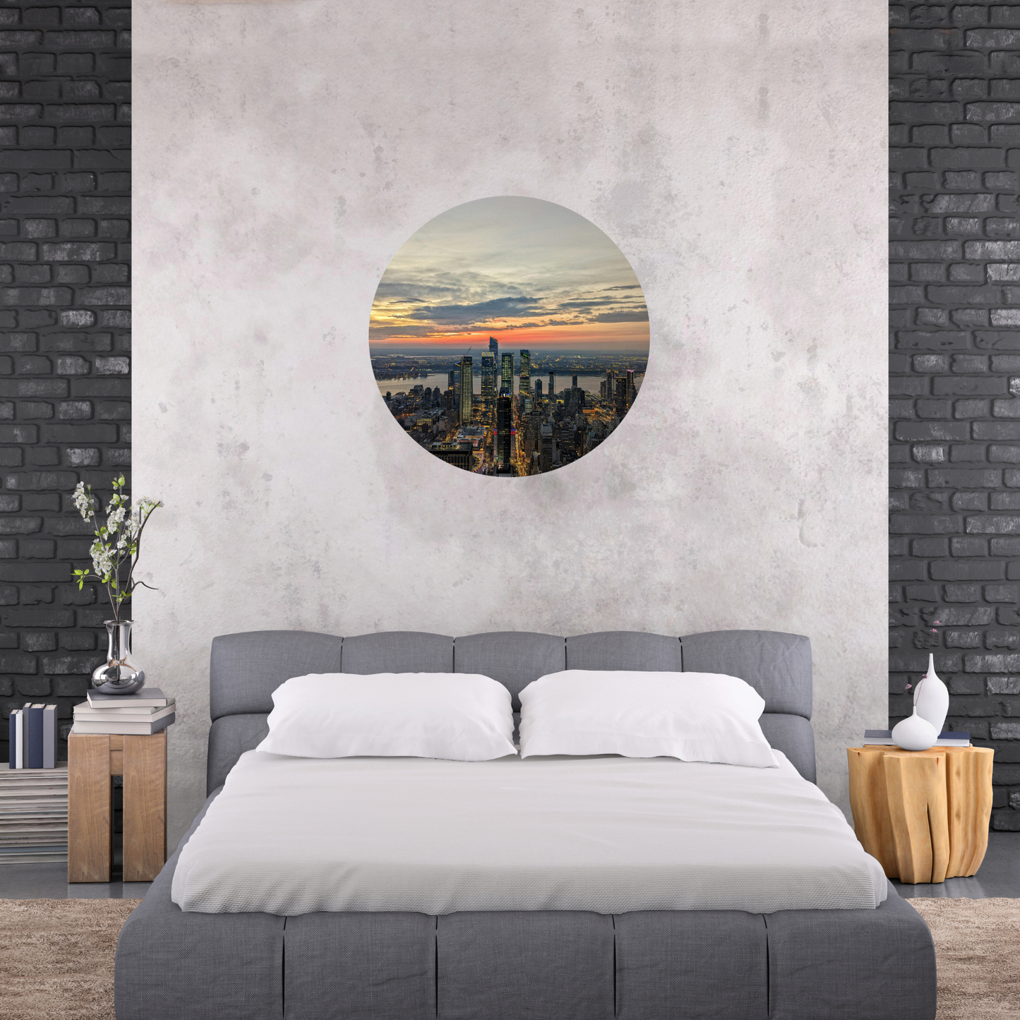 Round Wall Sticker – “New York"