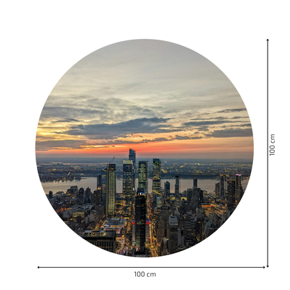 Round Wall Sticker – “New York"