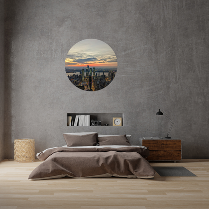 Round Wall Sticker – “New York"