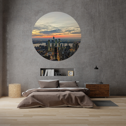 Round Wall Sticker – “New York"