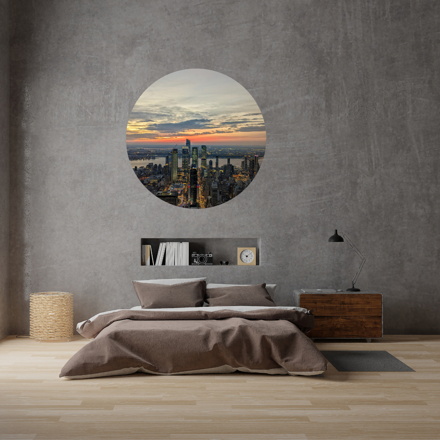 Round Wall Sticker – “New York"