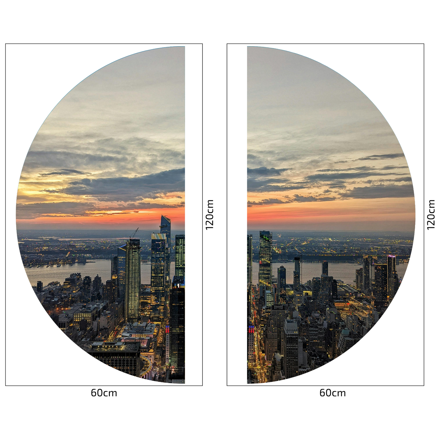 Round Wall Sticker – “New York"
