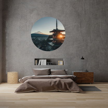 Round Wall Sticker – “Japan 2"