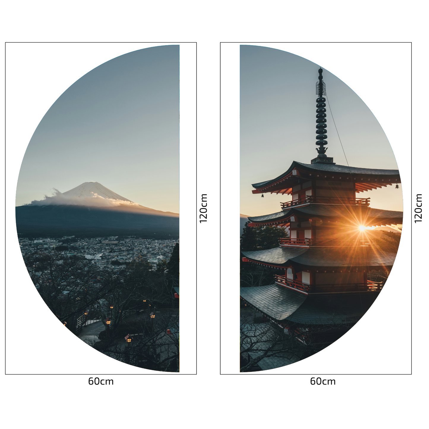 Round Wall Sticker – “Japan 2"