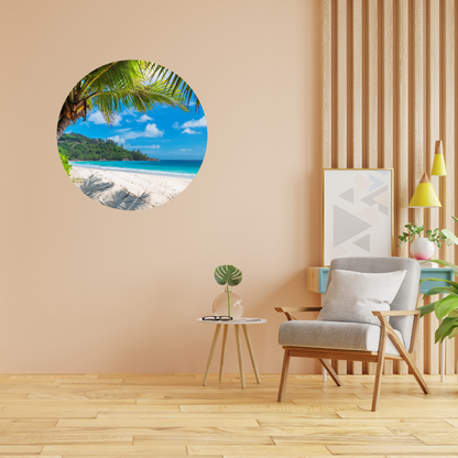 Round Wall Sticker – “Tropical Paradise"
